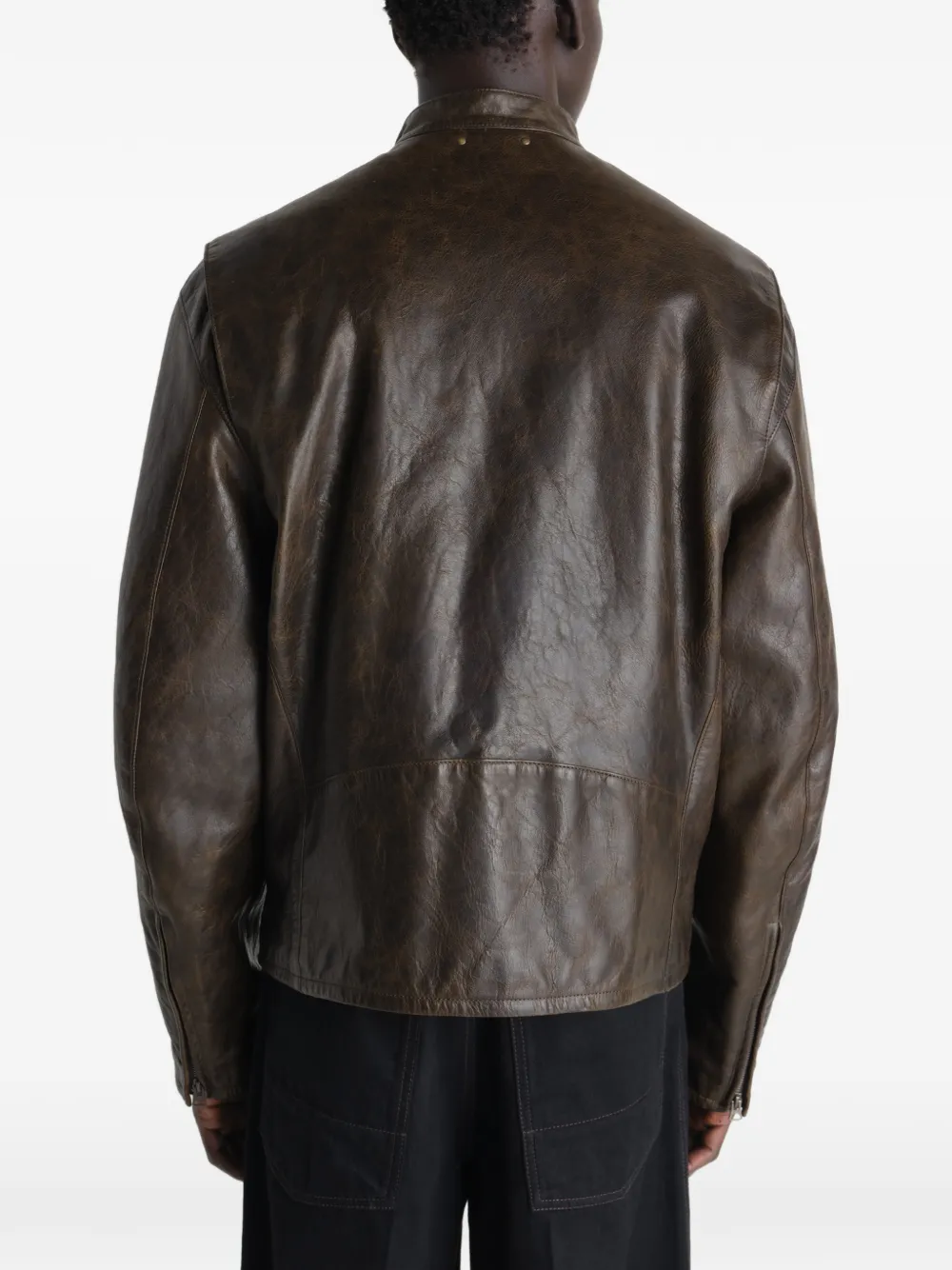 LEMAIRE Boxy bikerjack Bruin