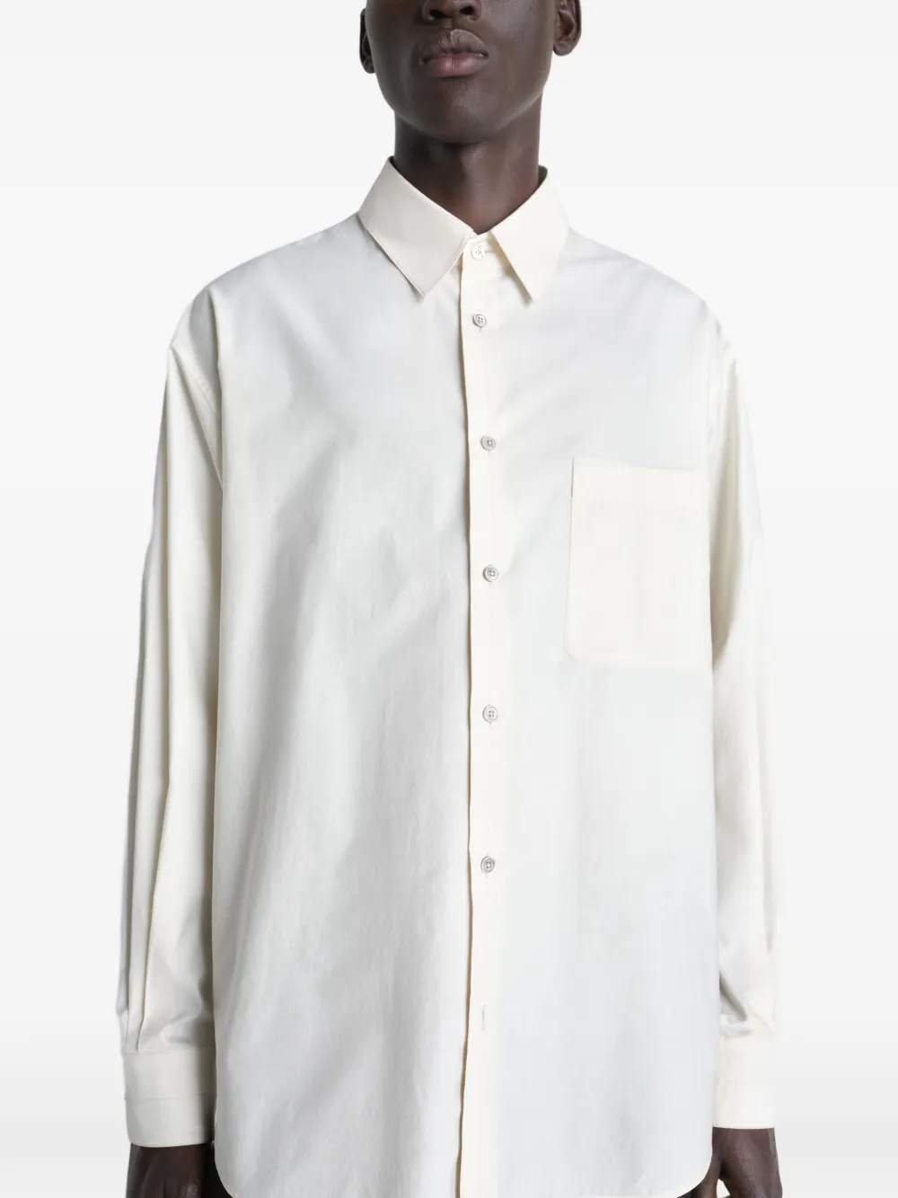  Lemaire Patch-pocket Regular Shirt - White 
