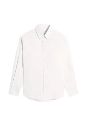 Jacquemus logo-embroidered long-sleeve Shirt | White | FARFETCH JO