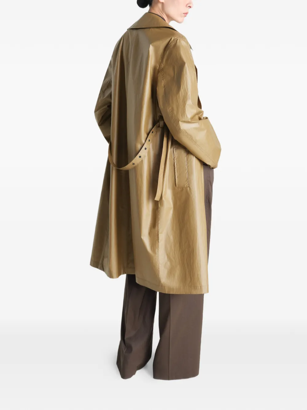 LEMAIRE Wikkeljas met ceintuur Beige