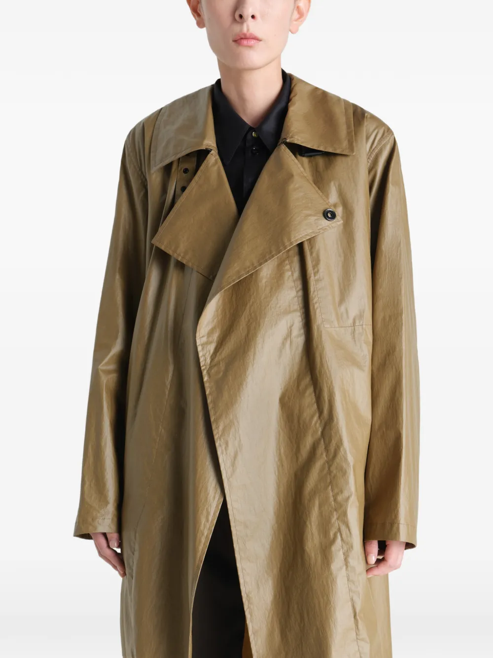 LEMAIRE Wikkeljas met ceintuur Beige