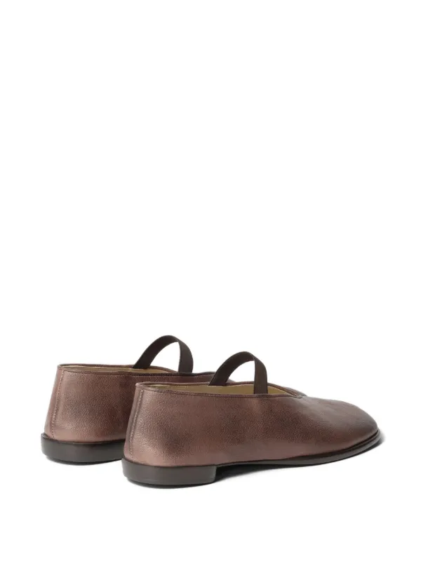 LEMAIRE Glove Ballerina In Leather | Brown | FARFETCH