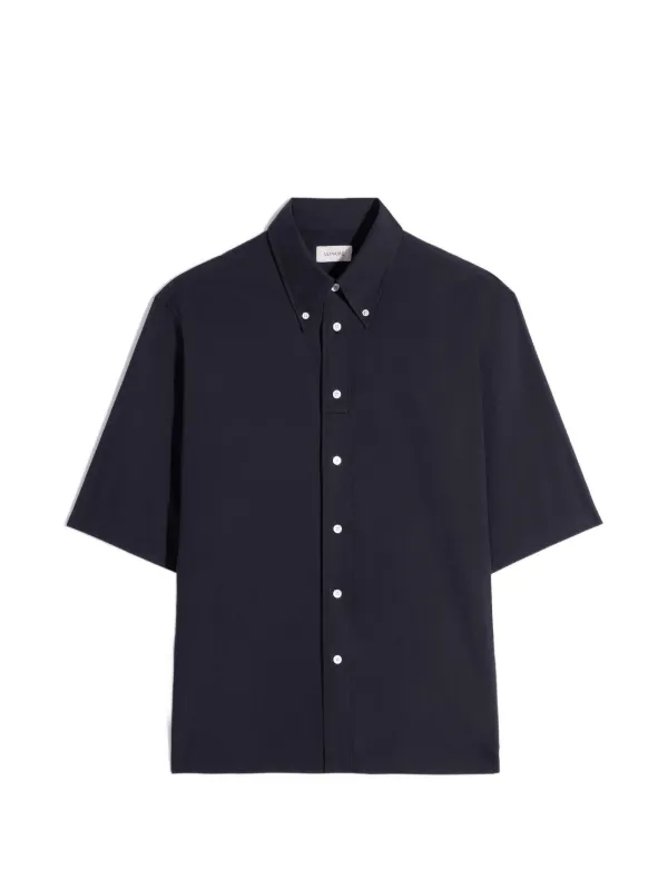 Lemaire Button-down Short-sleeves Shirt in Black
