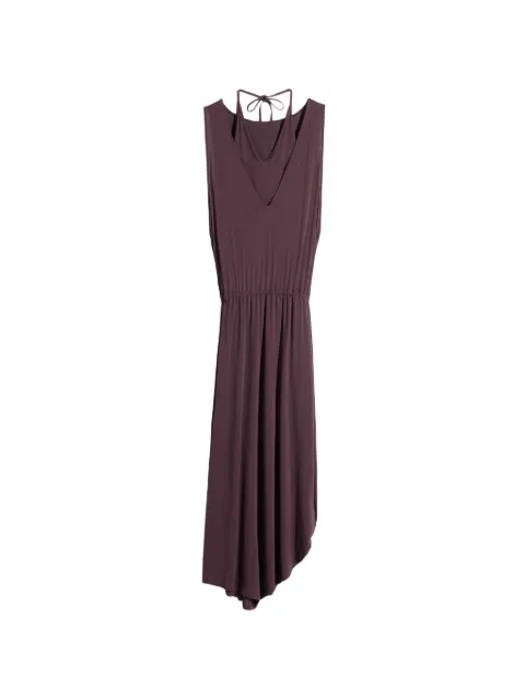 LEMAIRE draped V-neck midi dress