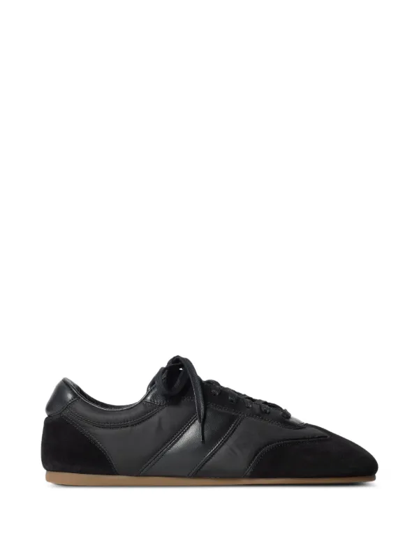 Lemaire Soft Runners in Suede Leather in Black