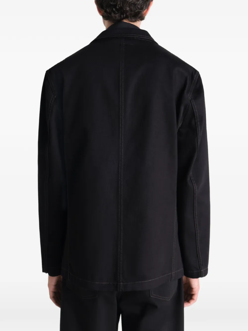 LEMAIRE Blazer met enkele rij knopen Zwart