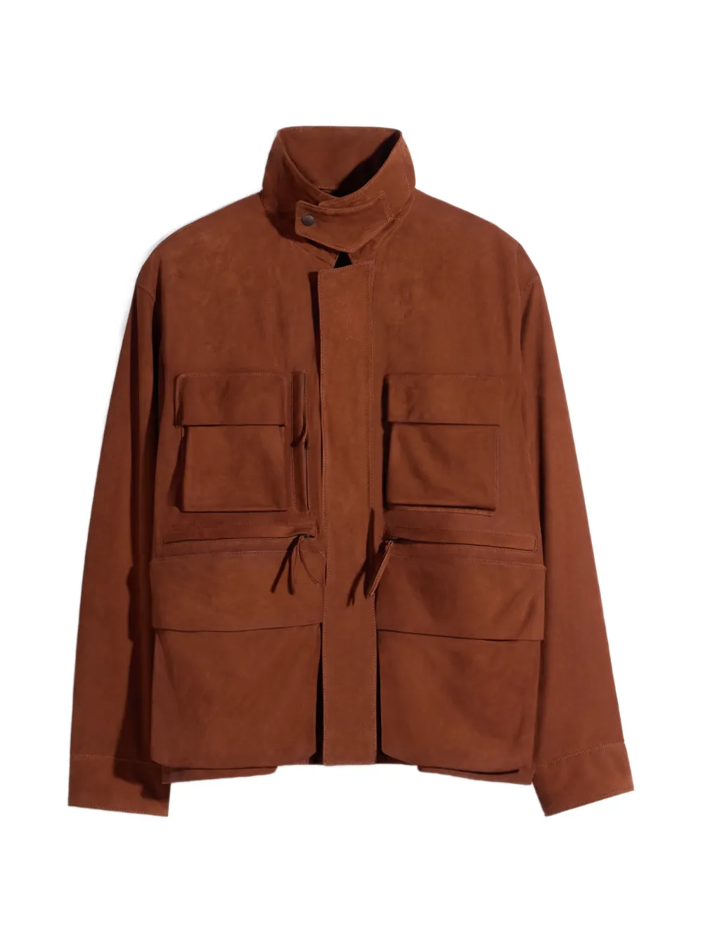 LEMAIRE patch-pocket jacket | Brown | Image 1