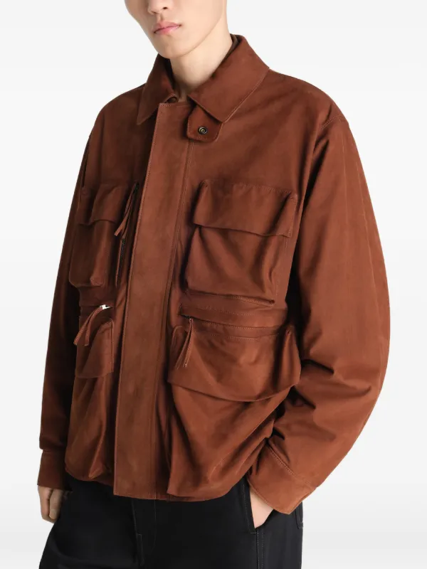 LEMAIRE ボンバージャケット ボルドー ルメール 48 LEMAIRE パッチポケット ジャケット | ブラウン | FARFETCH JP