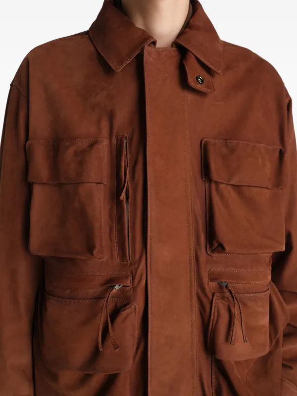 LEMAIRE patch-pocket Jacket | Brown | FARFETCH