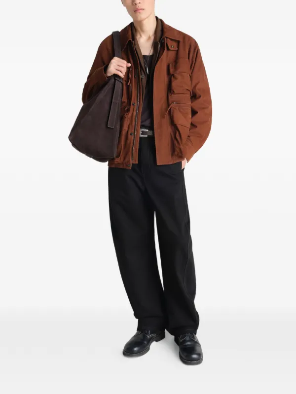 LEMAIRE patch-pocket Jacket | Brown | FARFETCH