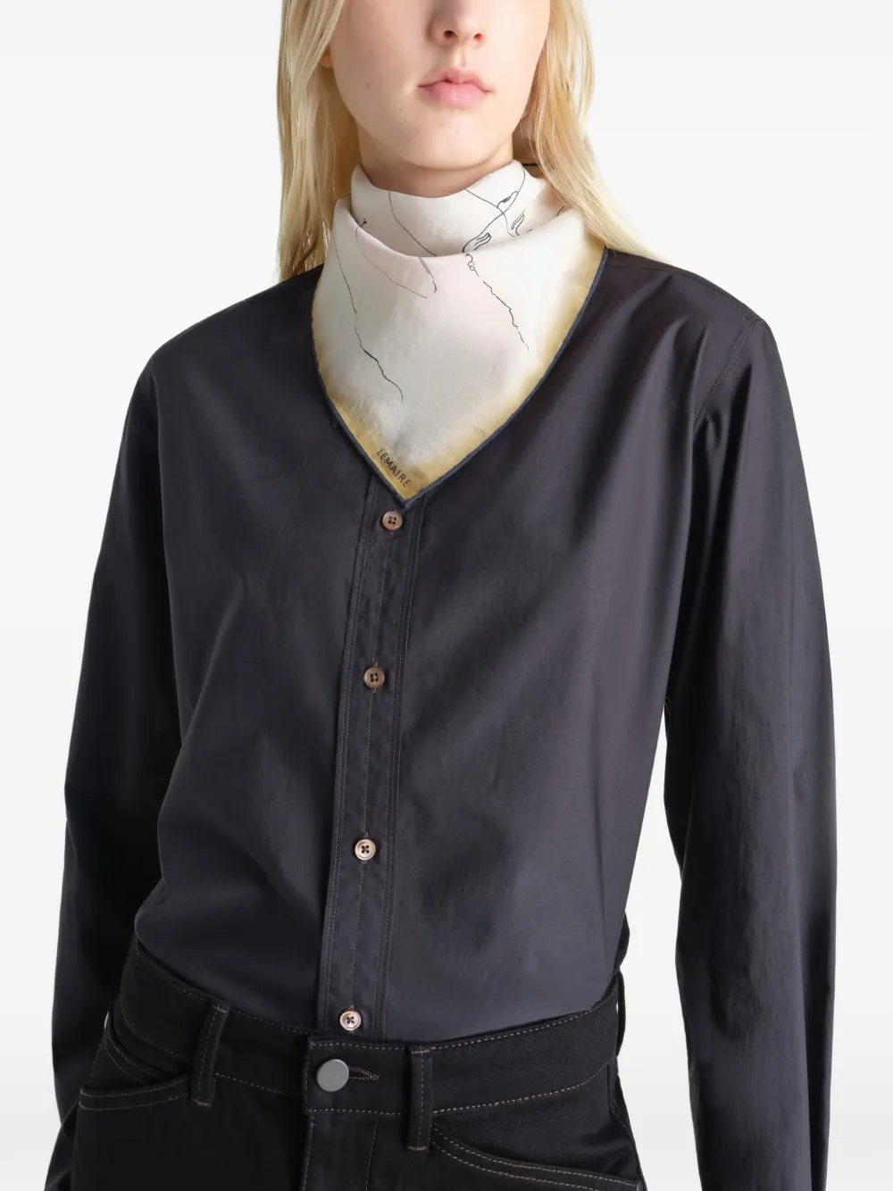  Lemaire Fular Estampado - Neutro 