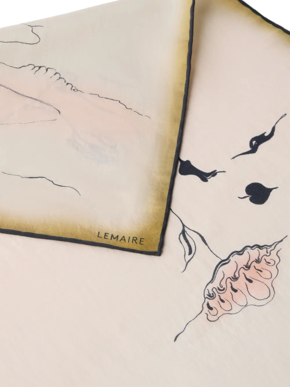  Lemaire Fular Estampado - Neutro 