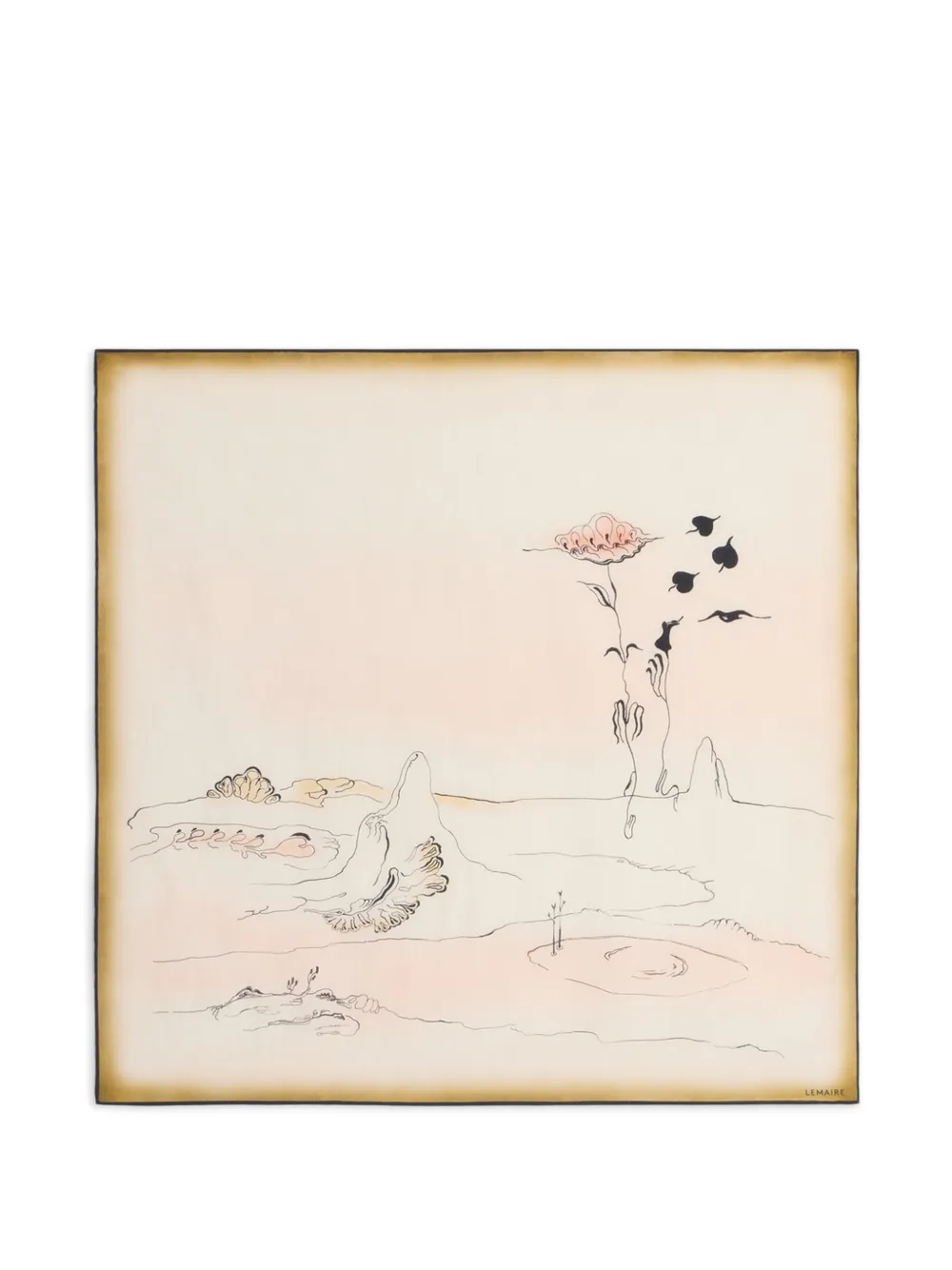 LEMAIRE printed scarf - Toni neutri