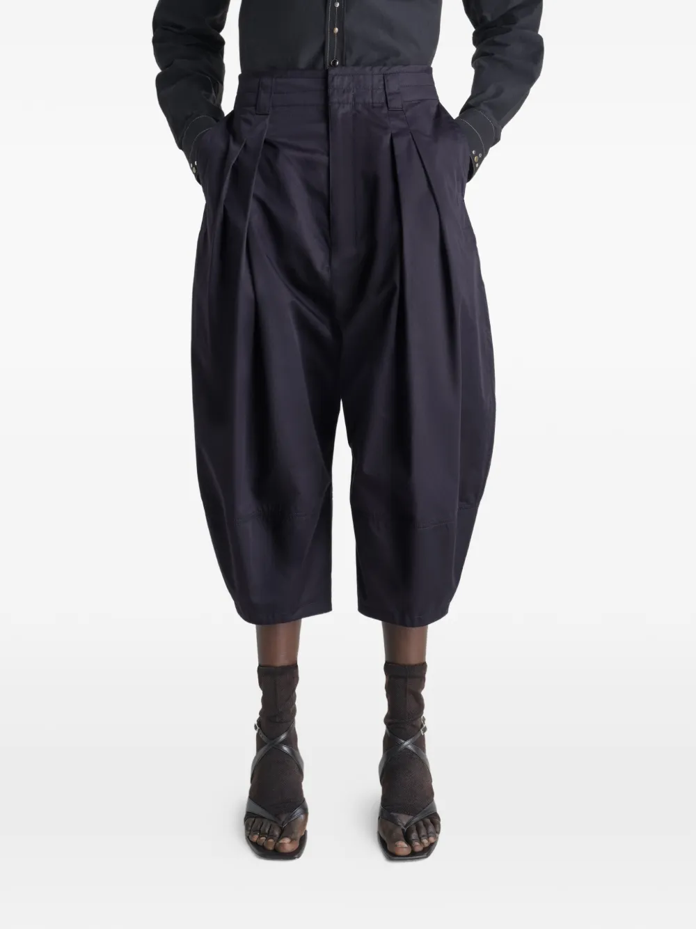 LEMAIRE Bermuda shorts met ballonprint Blauw