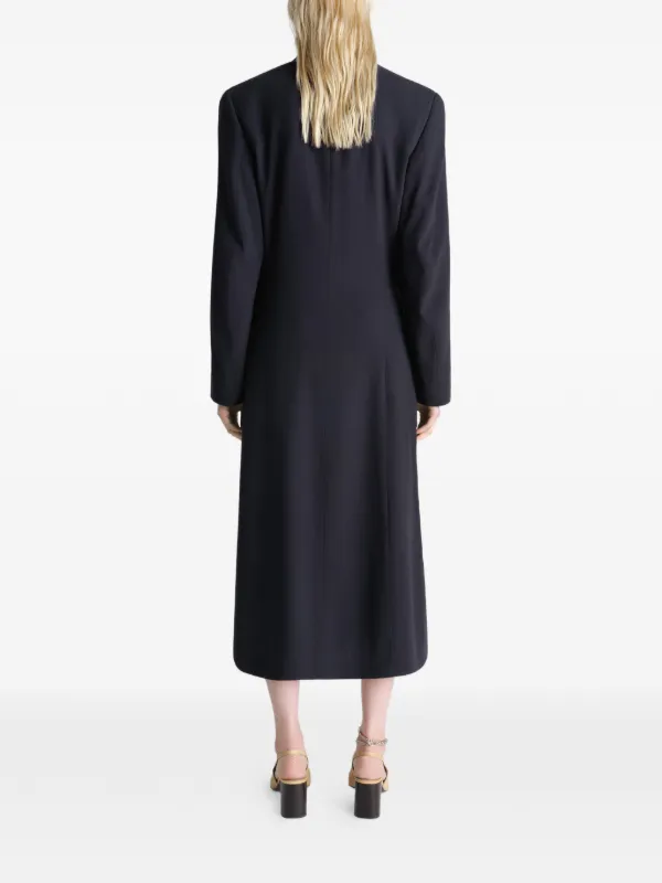 LEMAIRE ドレープ ラップコート | ブラック | FARFETCH JP