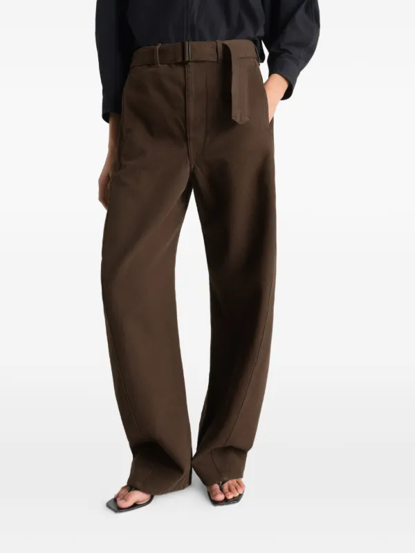 LEMAIRE Twisted Belted Jeans | Brown | FARFETCH