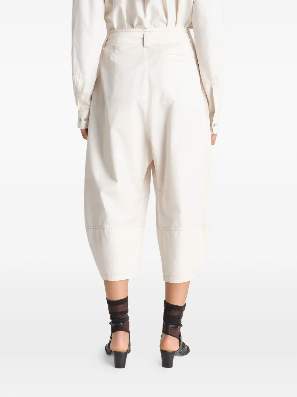  Lemaire Balloon Bermuda Shorts - Neutrals 