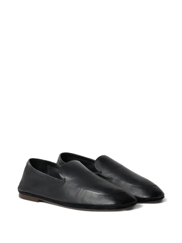 LEMAIRE ナッパレザースリッポン | ブラック | FARFETCH JP