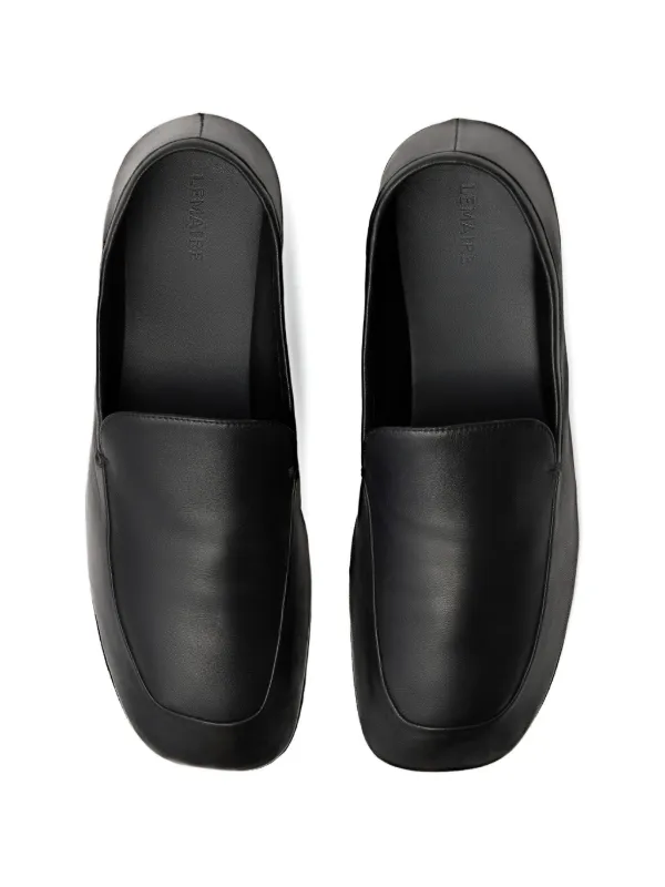 LEMAIRE ナッパレザースリッポン | ブラック | FARFETCH JP