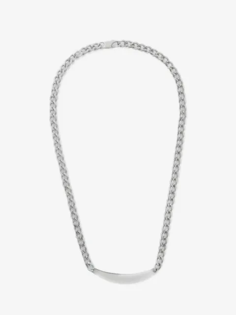 LEMAIRE ID necklace in silver