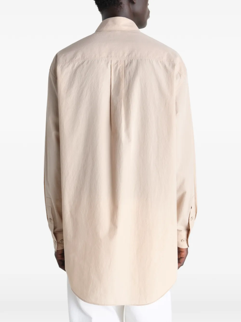 LEMAIRE T-shirt met dubbele zak Beige