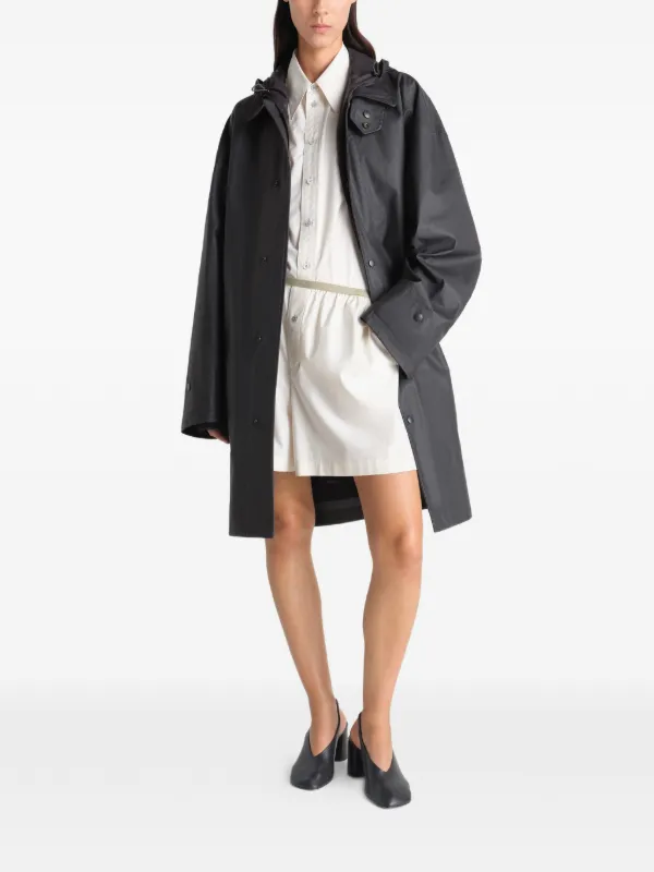 LEMAIRE フーデッド レインコート | ブラック | FARFETCH JP