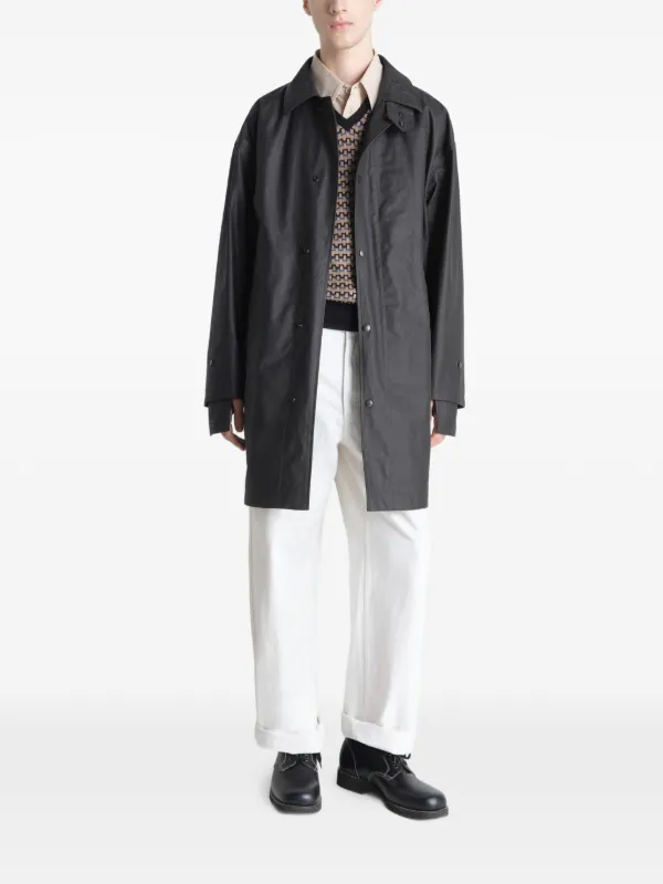 ルメールlemaire フーデッドコート LEMAIRE フーデッド レインコート | ブラック | FARFETCH JP
