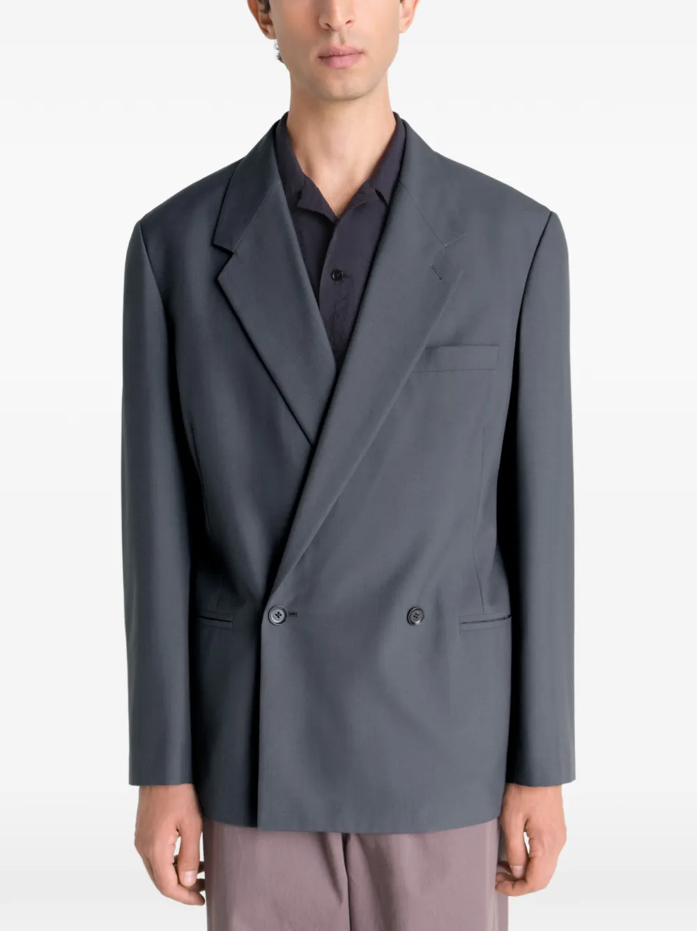 tailored double-breasted jacket