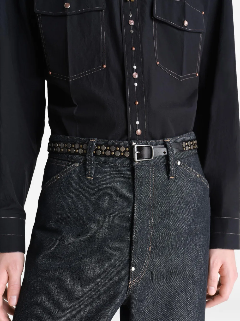 LEMAIRE Riem met studs Bruin