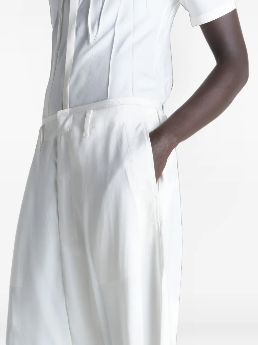 LEMAIRE Geplooide blouse Wit
