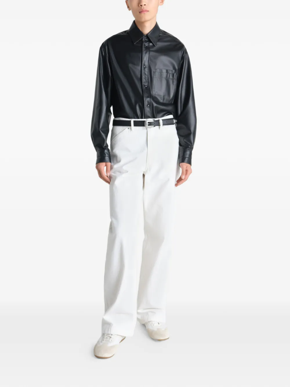  Lemaire Wide-leg Jeans - White 