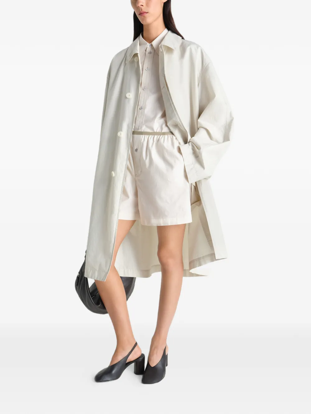 LEMAIRE 클래식 우븐 카 코트 | 레인 & 트렌치코트