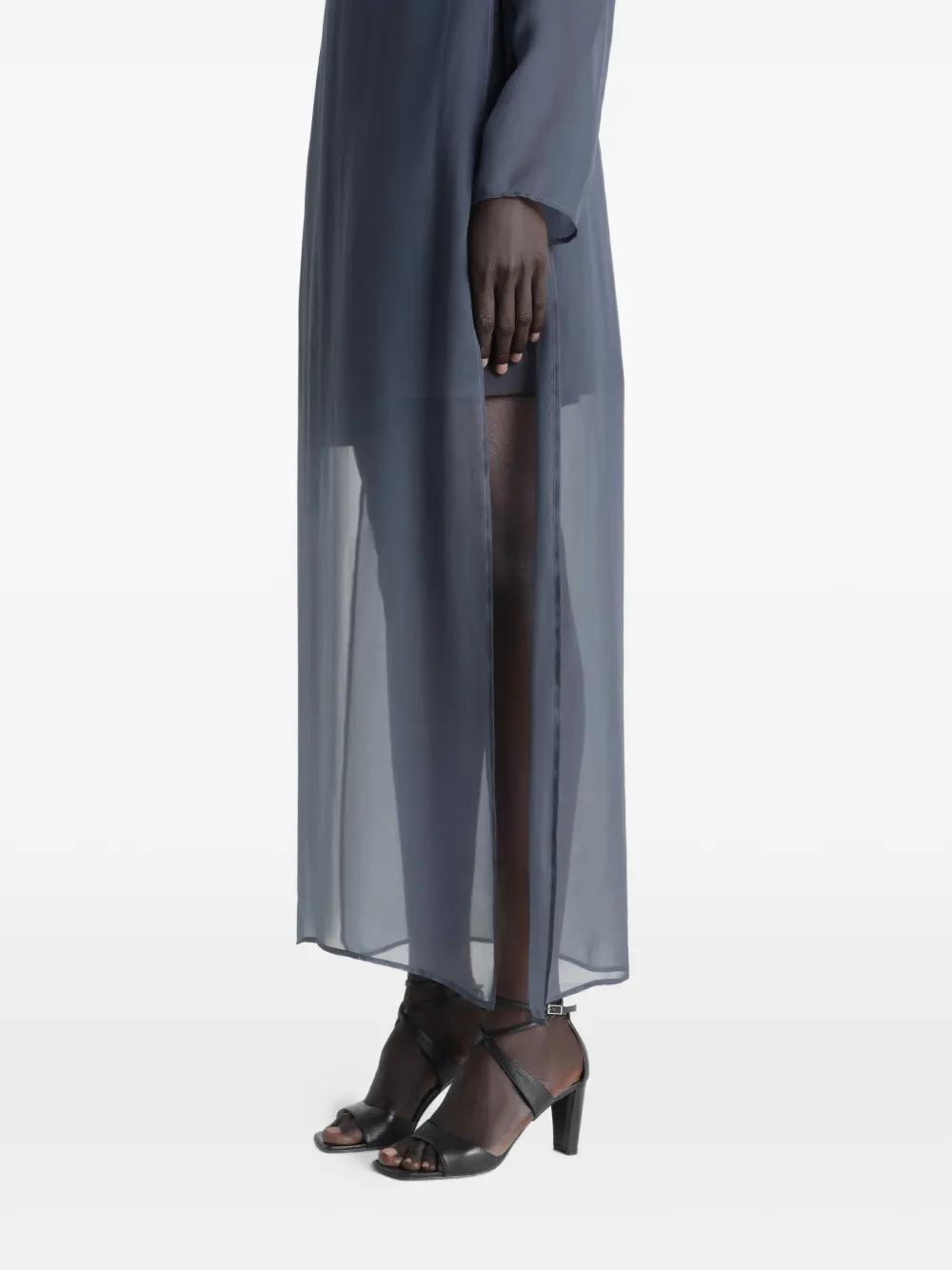 LEMAIRE Sandalen met gekruist enkelbandje Zwart