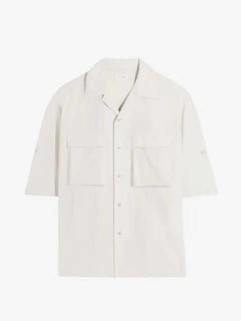 LEMAIRE camisa utility de algodón técnico con efecto lavado
