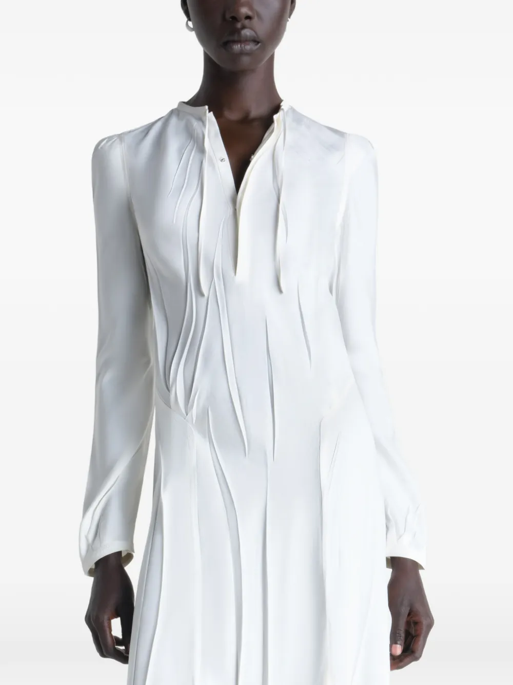 LEMAIRE Geplooide jurk Wit