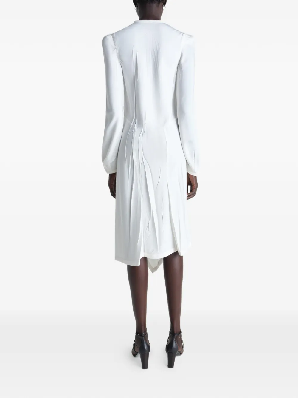 LEMAIRE Geplooide jurk Wit