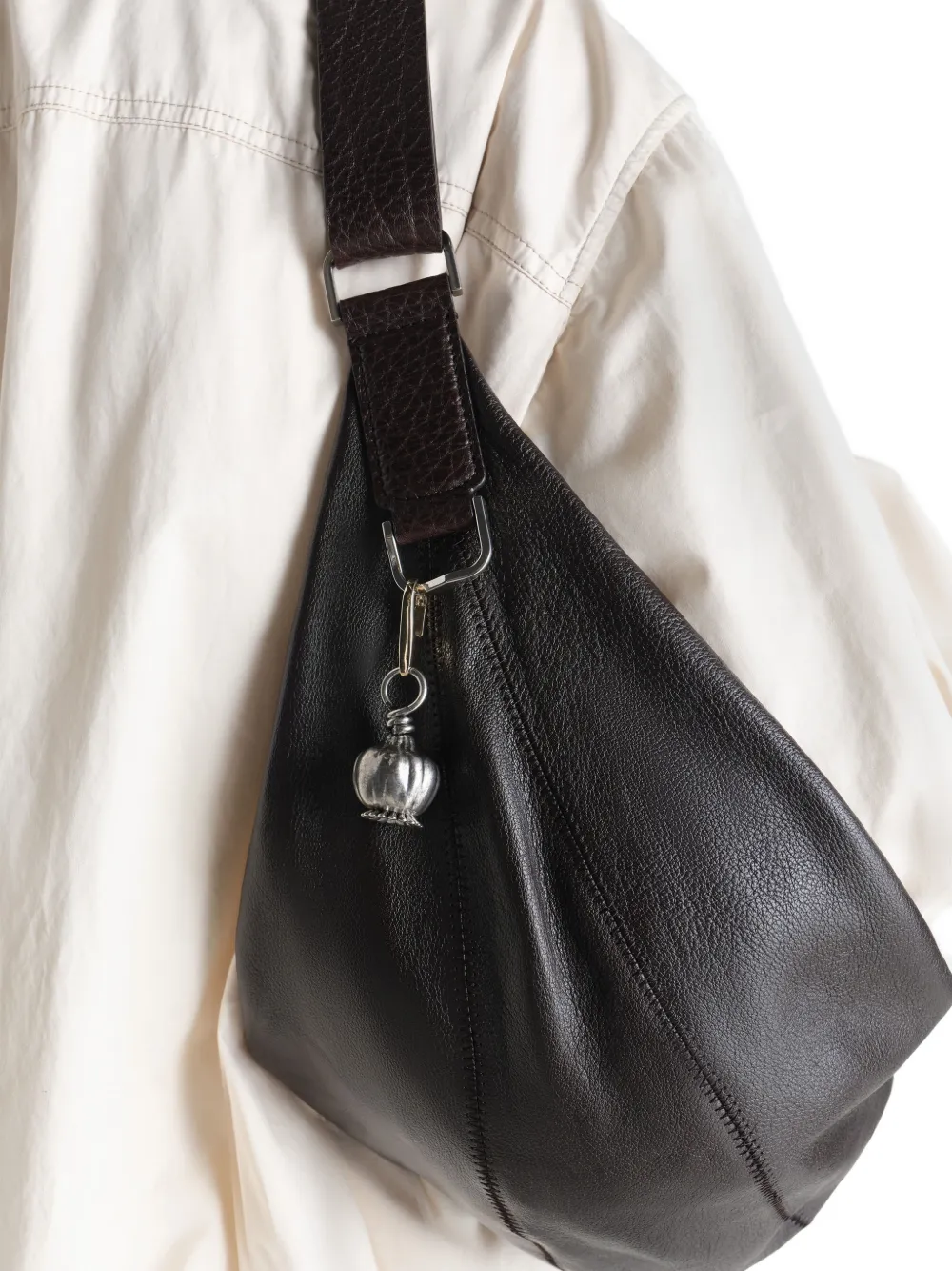  Lemaire Maxi Thistle Bag Charm - Silver 