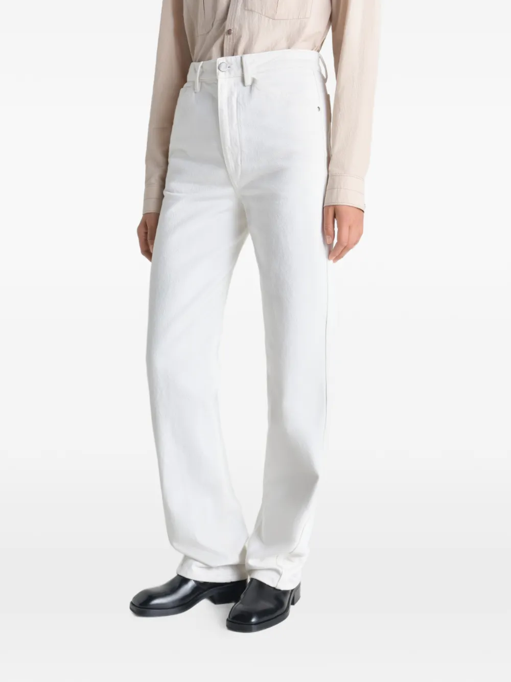  Lemaire Five Pockets Twisted Jeans - White 