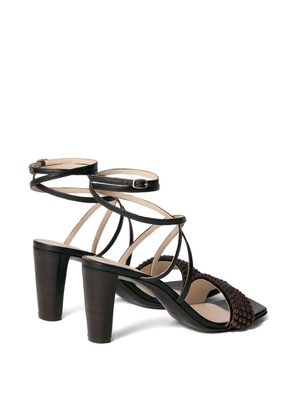 LEMAIRE Sandalen met kralen Bruin