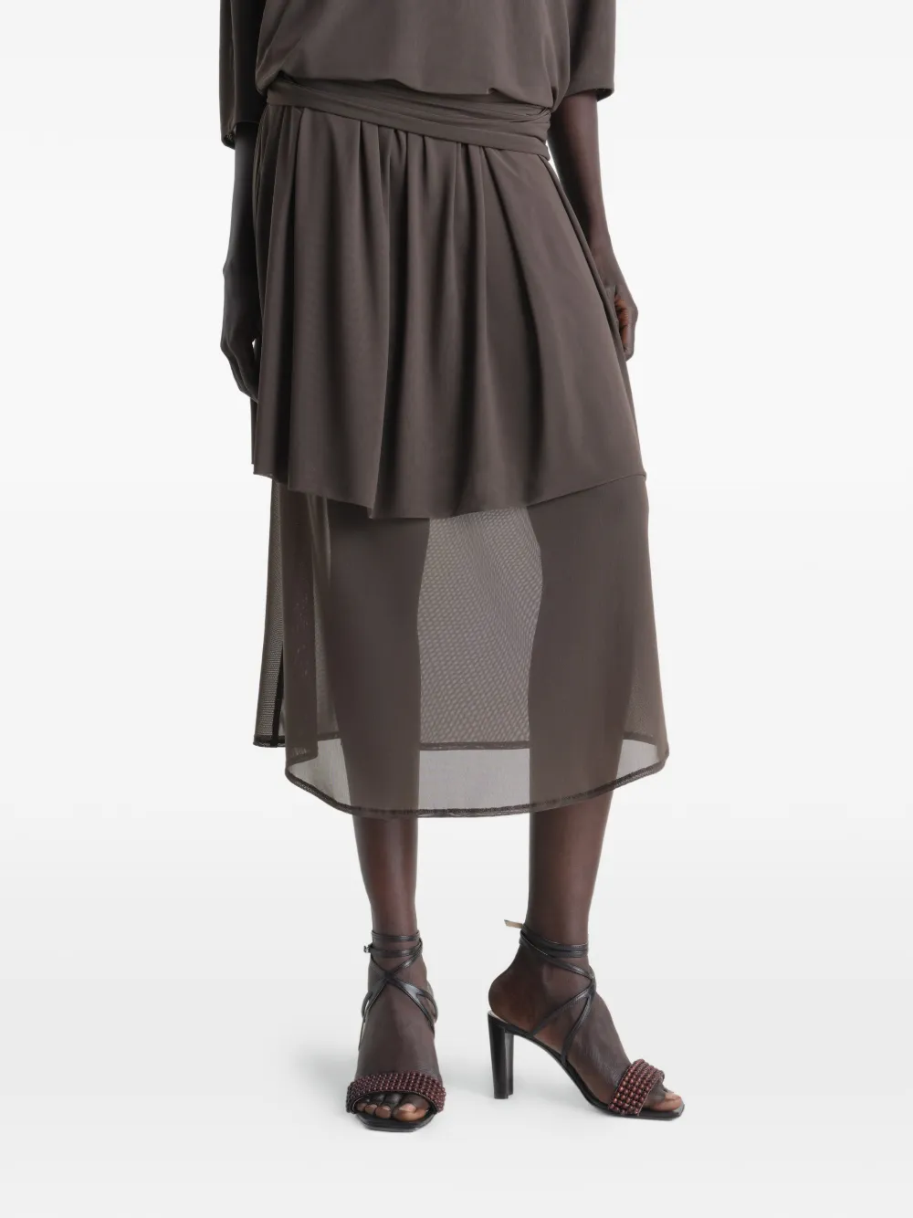 LEMAIRE Sandalen met kralen Bruin