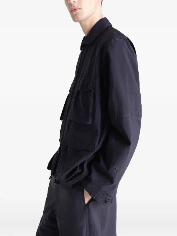 LEMAIRE Pocket Zip Jacket | Blue | FARFETCH NO