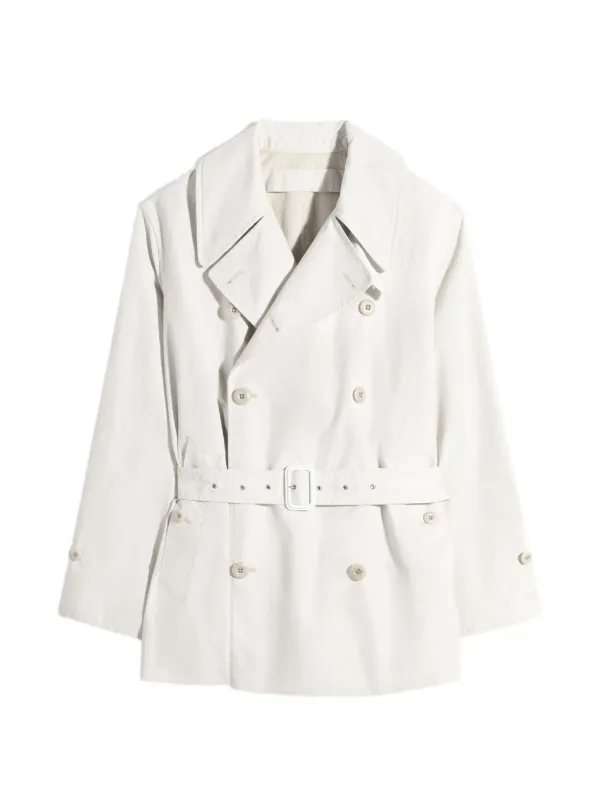 Lemaire Cropped Trench in Ventille® Cotton in Neutrals