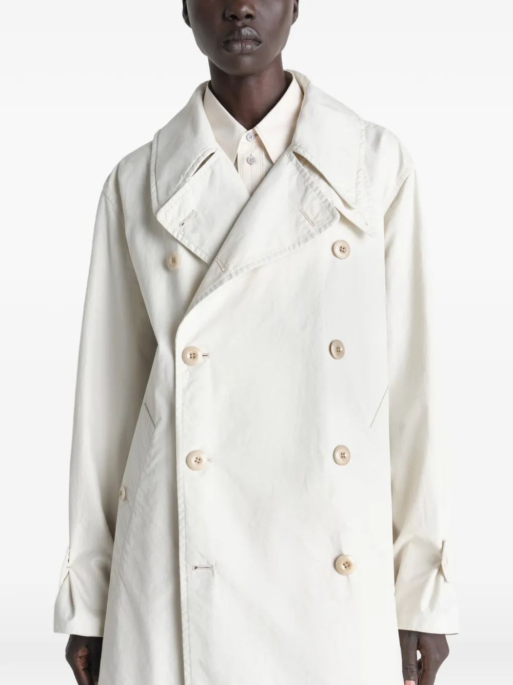  Lemaire Belted Trench Coat - Neutrals 