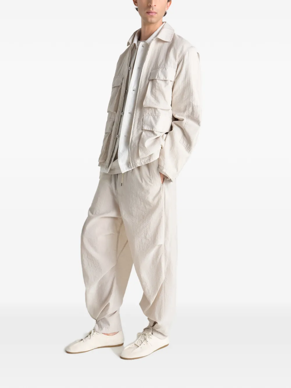  Lemaire Pocket Zip Jacket - Neutrals 
