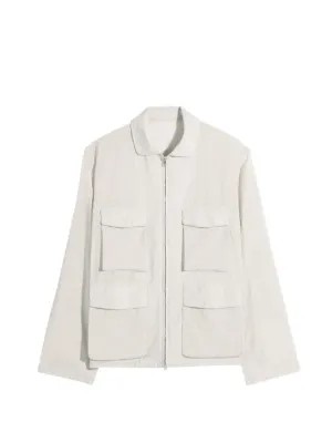 LEMAIRE ノーカラー シャツジャケット | ニュートラル | FARFETCH JP