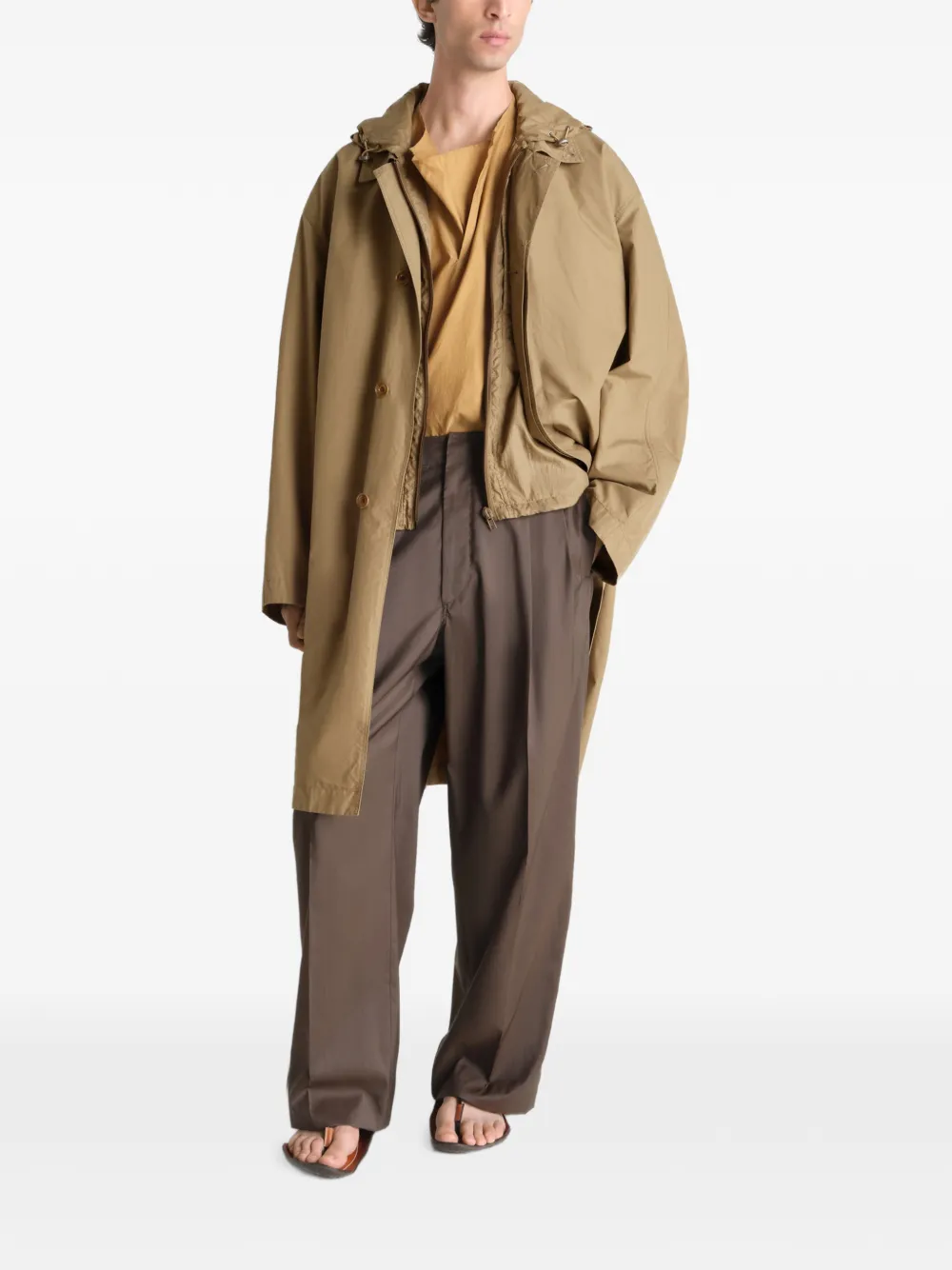 LEMAIRE Jas van Ventile katoen Beige