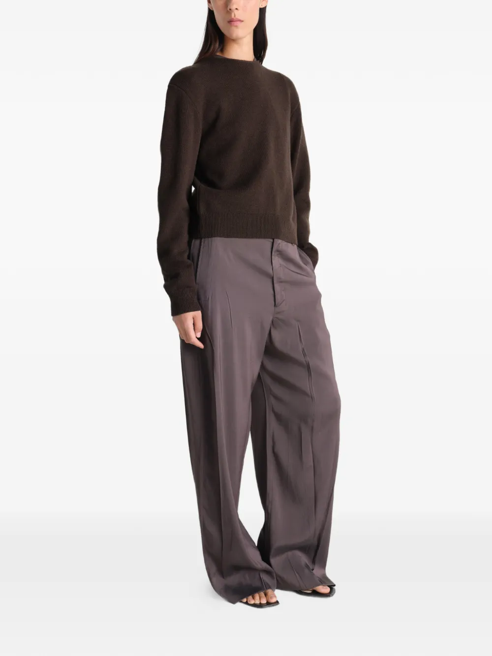  Lemaire Buttoned Cardigan - Brown 