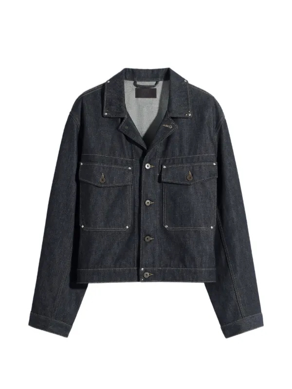 LEMAIRE スタッズ デニムジャケット | ブルー | FARFETCH JP