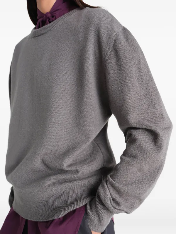 LEMAIRE crew-neck Sweater In Cashmere Wool | Grey | FARFETCH AO