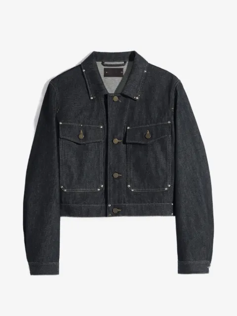 LEMAIRE Cropped-Jeansjacke mit Nieten